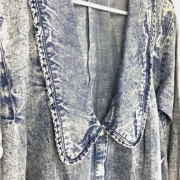 Free People Charlie Denim Button Down Shirt - Picture 7 of 9